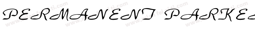 PERMANENT PARKER字体转换